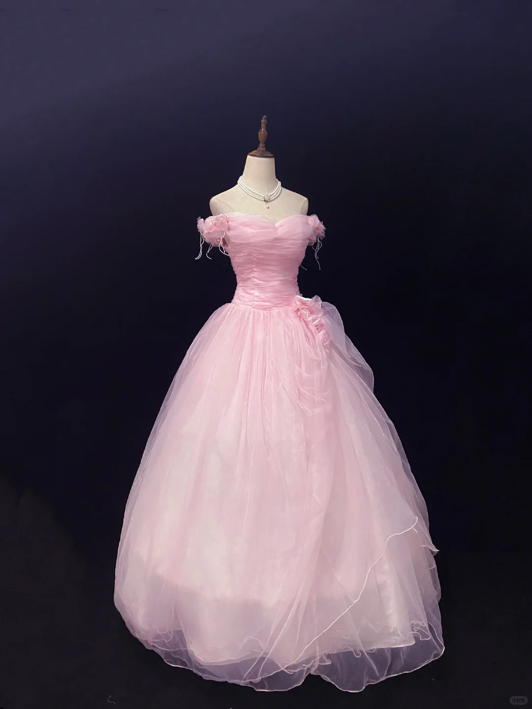Light Pink Off Shoulder | Slim Waist | Princess Puffy Skirt | Wedding & Evening Dress gh8132