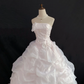 Blush Pink Strapless Long Romantic Gown, Cinched Waist, Voluminous Princess Skirt, Wedding Dress & Bridal Gown gh8217