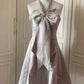 Pink beautiful and elegant bow short homecoming dress dress skirt prom dress evening dress gh4335