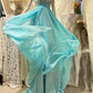 Blue beaded beautiful mermaid long chiffon ball gown evening dress party dress gh4441