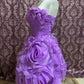 Purple Beaded Princess Tulle Short Homecoming Gown Prom Dress gh4643