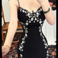 Vintage Lady Style Maxi Ankle-Length Embroidered Camisole Gown - Slim Elegant Dress for Dinner Party & Evening Events gh6486