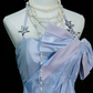 Starlight Dream Style Blau-Schwarz Kontrast-Ballkleid - Sternenhimmel-Mottoparty- und Cosplay-Kleid gh6564