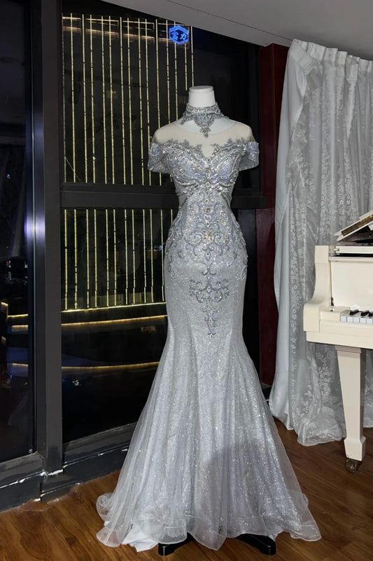 A Sparkly Gown ✨ A Mermaid Gown That Made A Stunning Entrance gh6724