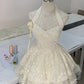 Ivory White Sweet Elegant Cute Short Lace Chiffon Homecoming Dress Prom Dress Evening Dress Party Dress gh4187