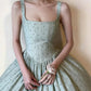 girlhomeshops--Green Simple And Elegant Polka Dot Long Formal Prom Dress gh5608