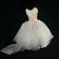 prom dress white pink floral beaded embroidery short/long pretty fairy long tulle prom dress evening dress party dress banquet dress wedding dress homecoming dress gh4720