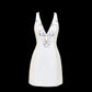 Girlhomeshops-White exquisite and elegant fairy girl short satin homecoming dress birthday dress gh5374