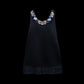 Girlhomeshops-Black exquisite floral elegant fairy girl short satin homecoming dress birthday dress gh5371