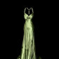 Robe de soirée longue en satin vert rétro, élégante et raffinée, avec bretelles perlées, longueur au sol, robe de bal, robe de remise de diplôme, gh4002