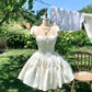 Girlhomeshops-White Sweet Short Chiffon Homecoming Dress Birthday Party Dress gh5047