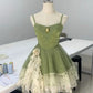 Green/Red Sweet Cute Elegant Pretty Spaghetti Strap Short Chiffon Homecoming Dress Prom Dress Evening Dress Party Dress gh4192