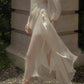girlhomeshops-🕊One Shoulder Flower Long Fairy Dress White Moonlight Female Lead's Favorite Fairy Dress gh5907
