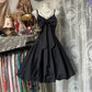 Robe de soirée courte noire, élégante et simple, style rétro, robe de bal d'anniversaire, gh4775
