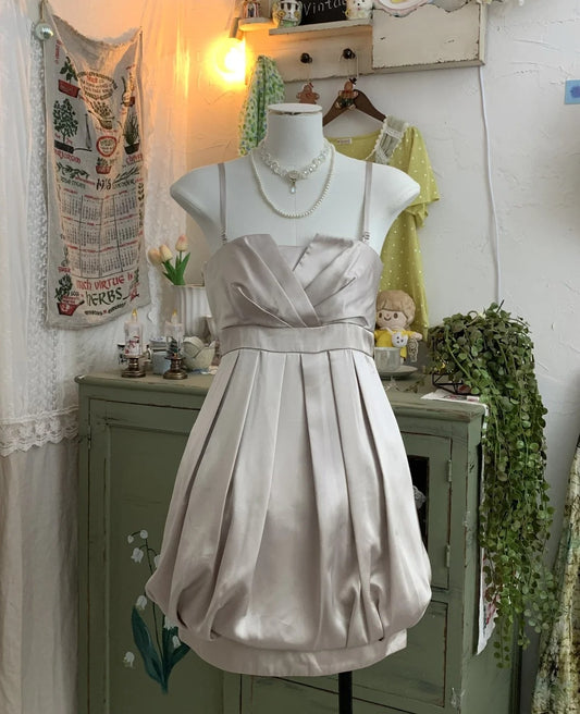 Robe de soirée courte et élégante, couleur champagne, jolie robe de bal, robe de soirée, robe de bal, gh3920