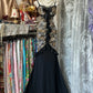 Girlhomeshops - Robe de soirée longue en mousseline de soie, imprimé léopard noir, élégante, gh5189