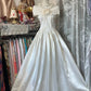 Girlhomeshops - Robe de soirée longue en satin blanc ivoire à fleurs, robe de fête d'anniversaire, gh5181