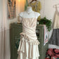 Stunning Champagne Sweet Cute Short Irregular Floral and Irregular Hem Chiffon Satin Homecoming Dress Evening Dress Birthday Party Dress Prom Dress Prom Dress gh3923
