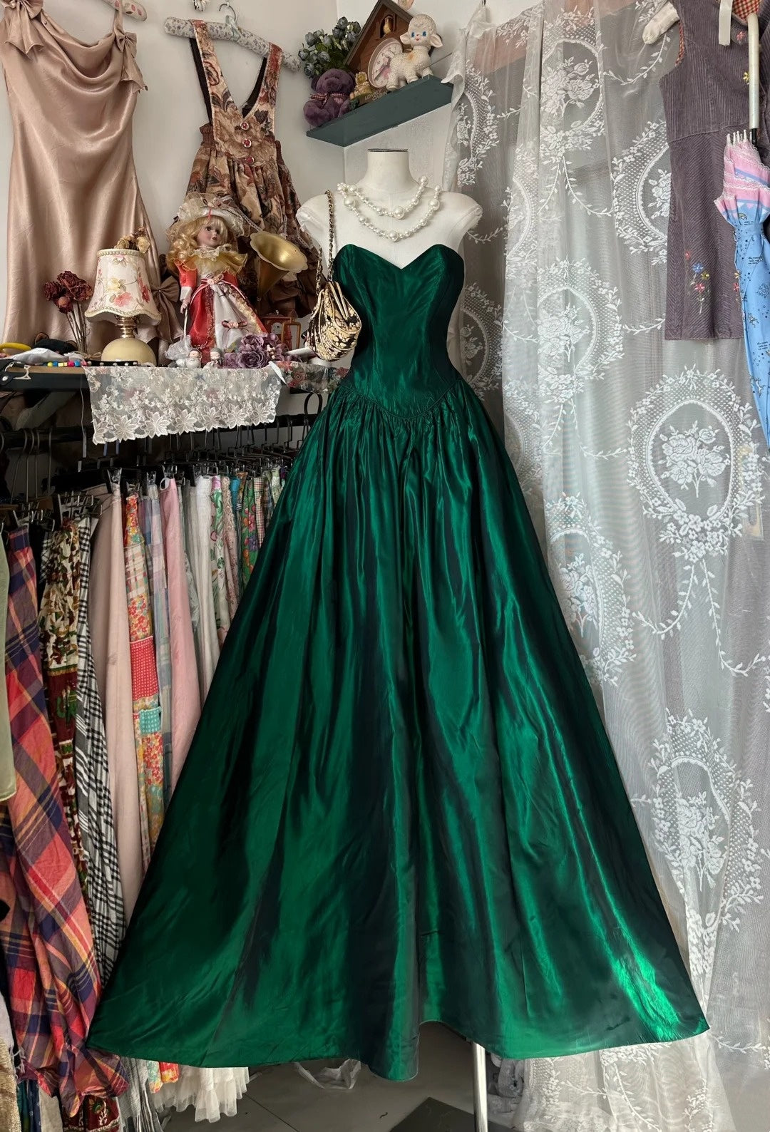Retro-Kleid, exquisites langes Abendkleid gh6686
