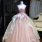 Une robe de princesse féérique ! Une robe girly 🌸 Une robe de fée rose à fleurs qui déborde de charme féminin gh6731