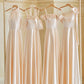 Champagner Farbe Sanfte Elegante Mode Retro Lange Satin Ballkleid Abendkleid Hochzeit Gast Party Kleid Brautjungfer Kleid Prom Kleid gh3994