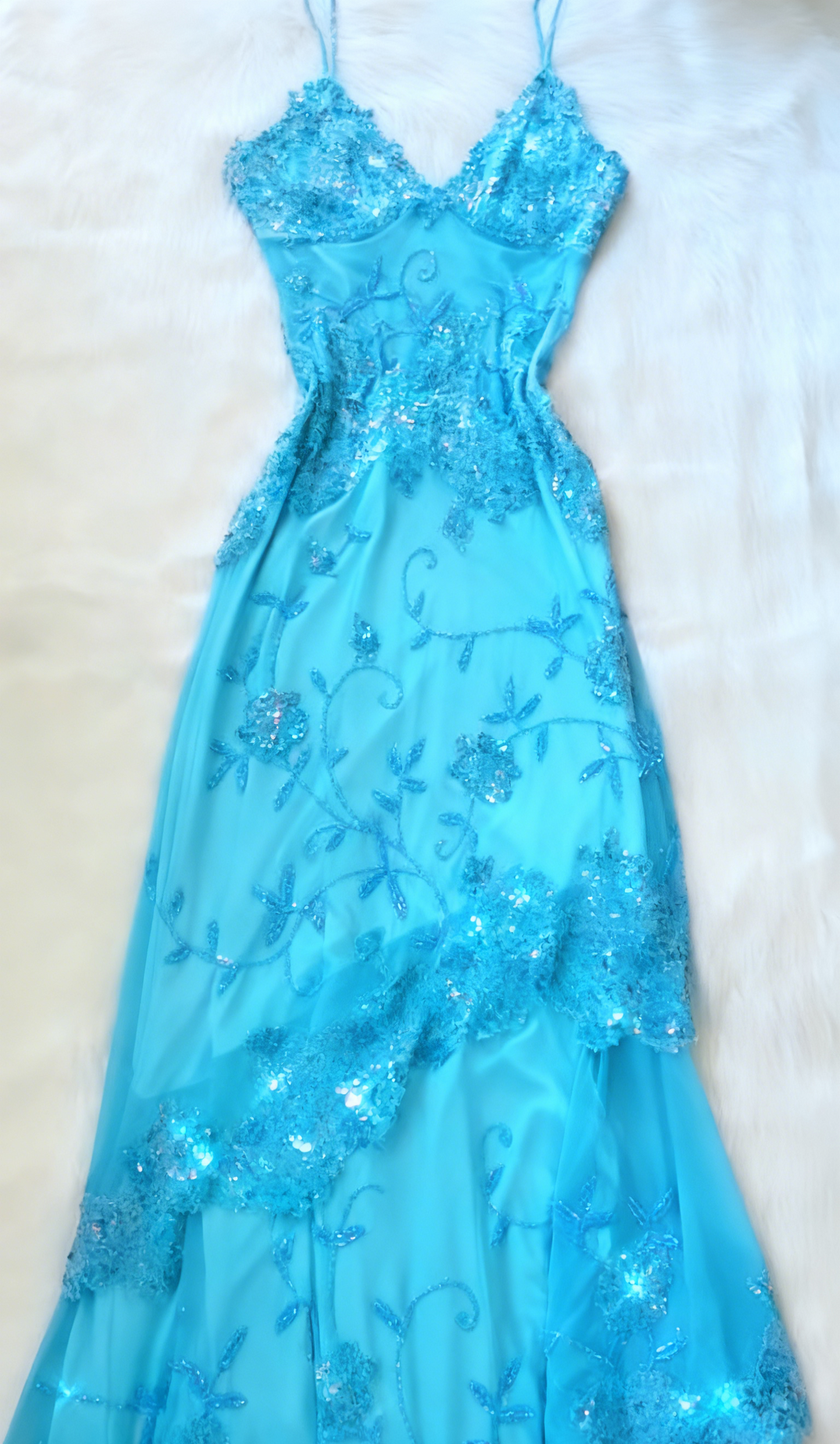 Rosa Mode Exquisite Perlen Spaghetti Strap A-Linie Spitze Bodenlangen Elegante Ballkleid Abendkleid gh3168