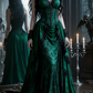 girlhomeshops-Purple Velvet Long Floor-Length Prom Dress With Train gh5942