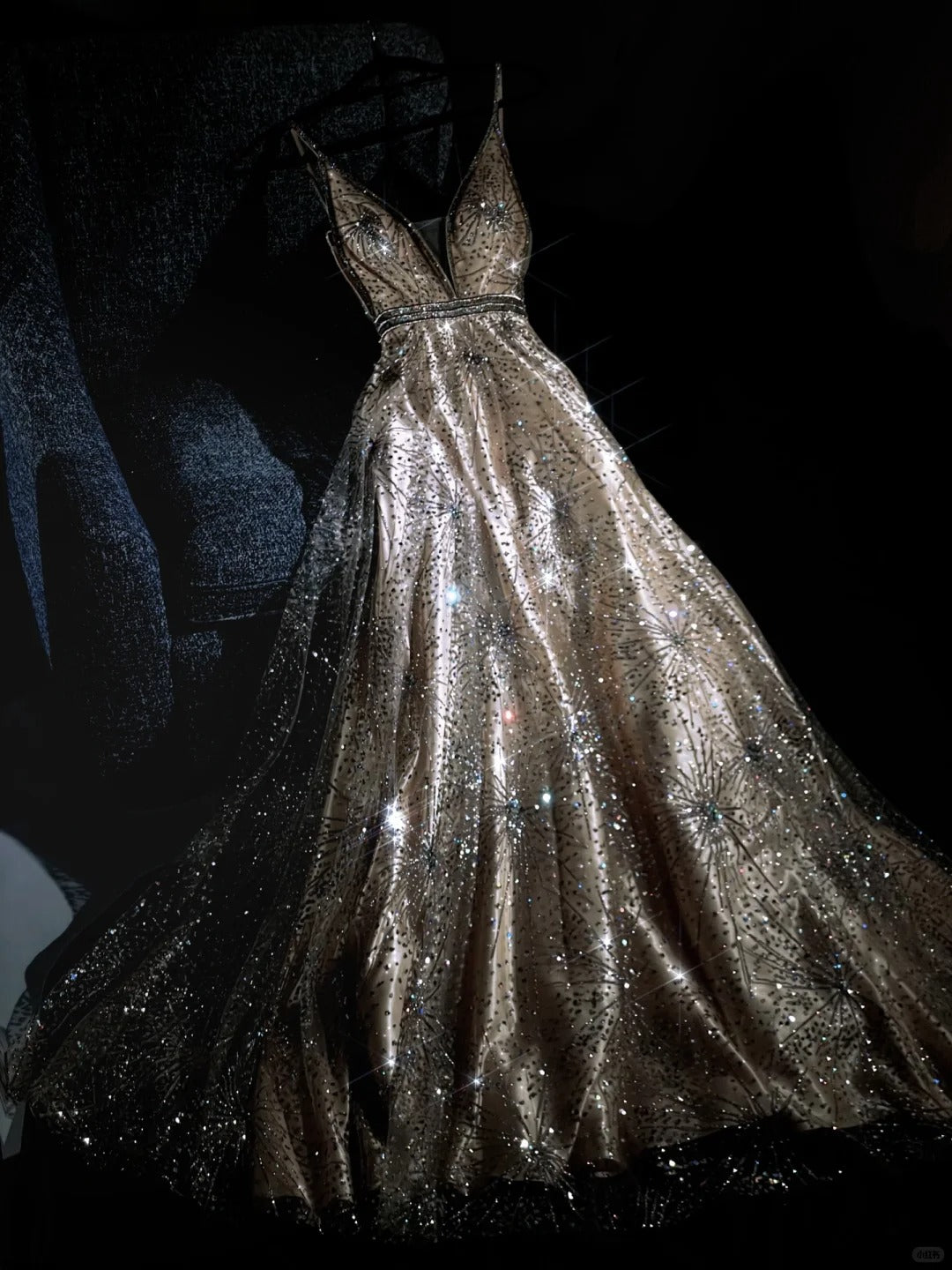 girlhomeshops--Gold gorgeous exquisite beaded long elegant tulle prom dress ball gown gh5695
