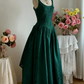 girlhomeshops -- Elegantes langes Satinkleid aus weißer Spitze im Retro-Stil, gh5704