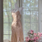 Light pink floral beaded short elegant chiffon homecoming dress prom dress evening dress birthday party dress date dress gh4683