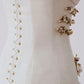 Girlhomeshops-Ivory and Gold Beaded Long Layered Floor-Length Wedding Dress with Train gh5389