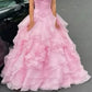 girlhomeshops-Robe rose Sweet 16 💕 💕 gh5933