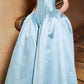 Girlhomeshops-Blue satin fashionable and elegant long prom dress evening dress gh5319