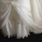 Halter High‑Neck A‑Line Wedding Dress, Illusion Tulle Halter 3D Floral Lace Beaded Applique Twisted Front Skirt Layered Bridal Gown gh9114