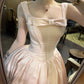 girlhomeshops-Brautjungfernkleid/Geburtstagskleid rosa/blaue Schleife, schlichtes und modisches Cinderella-Feenkleid gh5743