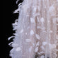 Girlhomeshops-Pink Feather Exquisite Beaded Short Tulle Homecoming Dress Birthday Party Dress gh5377