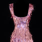 Girlhomeshops-Pink Exquisite Short Sequin Homecoming Dress Birthday Party Dress gh5378