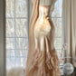 Hellrosa Wunderschönes, exquisites Perlenbesetztes Spaghettiträger-Lang-Chiffon-Satin-Ballkleid-Abendkleid für Geburtstage/Feiertagspartys Ballkleid gh4064