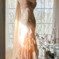 Hellrosa Wunderschönes, exquisites Perlenbesetztes Spaghettiträger-Lang-Chiffon-Satin-Ballkleid-Abendkleid für Geburtstage/Feiertagspartys Ballkleid gh4064