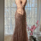 Rosa Luxus wunderschöne elegante romantische exquisite Perlen lange Chiffon Ballkleid Abendkleid Partykleid Ballkleid Valentinstag Datum Kleid gh4047