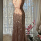 Rosa Luxus wunderschöne elegante romantische exquisite Perlen lange Chiffon Ballkleid Abendkleid Partykleid Ballkleid Valentinstag Datum Kleid gh4047