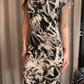 Black And White Sexy Vintage Luxury Irregular Pattern Fitted Waist Bodycon Prom & Evening Party Dress gh8462