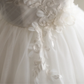 Strapless Ball Gown Wedding Dress, Sweetheart Neck Lace Embroidery 3D Floral Appliqué Two‑Layer Tulle Bridal Gown gh9123