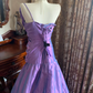 Light Purple One-Shoulder Spaghetti Strap Waist-Cinched Mermaid Skirt Prom Dress, Evening Gown, Graduation Party Dress gh7253
