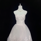 Blush Pink Strapless with Rhinestones, Cinched Waist, Voluminous Princess Skirt Vintage Luxury Romantic Dress, Wedding Gown gh8068