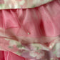 Rosa Blumen Perlen Langes Tüll Ballkleid 16. Geburtstagskleid Quinceanera Kleid gh4736
