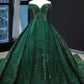 Silver/Red/Green Shiny Gorgeous Sequined Long Prom Dress Evening Dress Off Shoulder Adult Ceremony Dress gh3128
