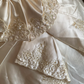 Ivory Strapless Waist-Cinched Voluminous Skirt Prom Dress, Evening Gown, Wedding Dress, Graduation Gown gh7254