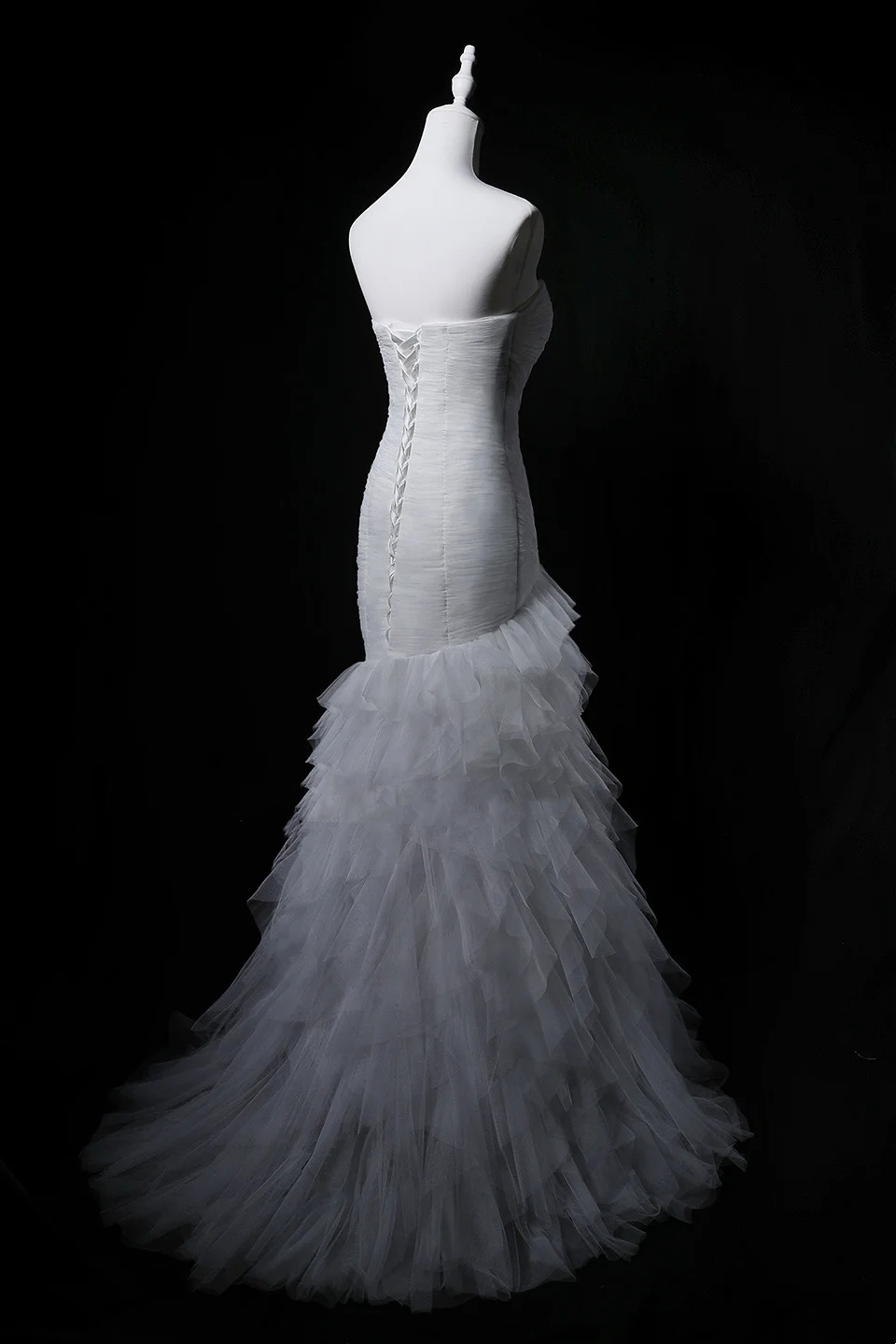 Strapless Unique Designed Neckline, Waist-Cinched Fitted Bodycon Sexy Mermaid Evening Dress, Fairy Gown, Romantic Gown gh7480