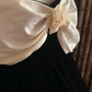 Black Off-the-Shoulder Waist-Cinched A-Line Voluminous Skirt Prom Dress, Evening Gown, Graduation Gown gh7256